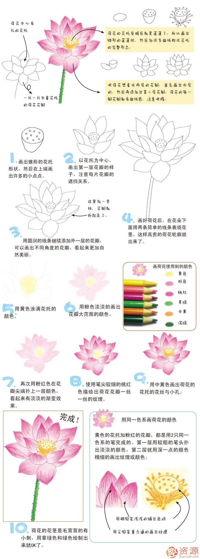 彩鉛繪畫(huà)技巧圖文教程插圖