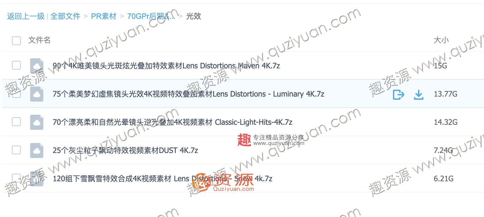 100GB PR素材合集包PR轉場PR后期素材 百度網(wǎng)盤插圖4