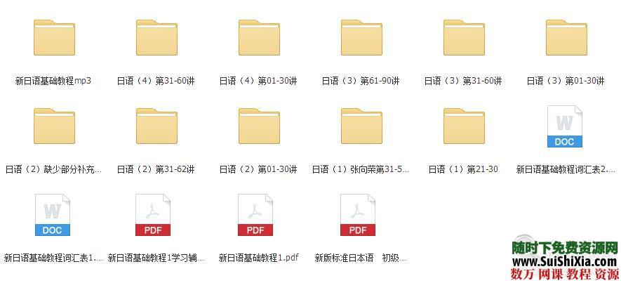 日語學習資料大全，新日語基礎(chǔ)mp3+視頻教程+單詞表插圖