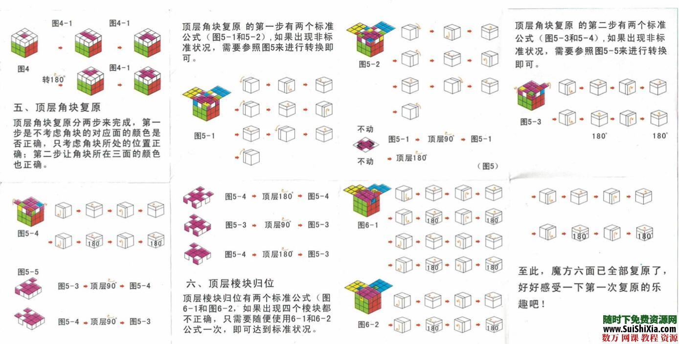 大量三階四階五階六階魔方還原教程資源，以及其他益智競(jìng)速玩具教程分享_趣資料視頻資源插圖3