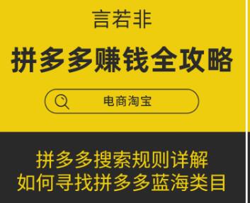 言若非-拼多多賺錢全攻略-百度云分享_百度云網盤教程視頻插圖