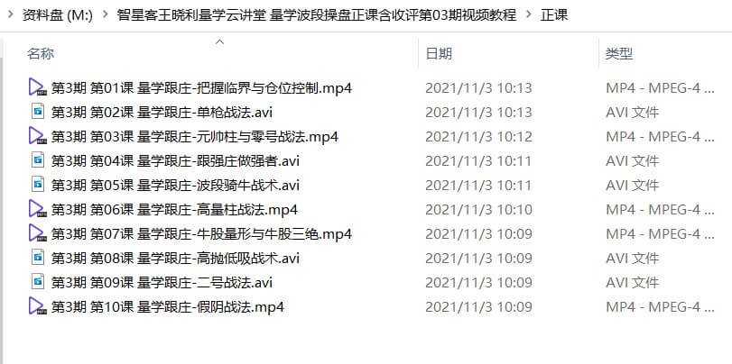 量學(xué)云講堂智星客王曉利 量學(xué)波段操盤系統(tǒng) 第03期_百度云網(wǎng)盤視頻教程插圖4