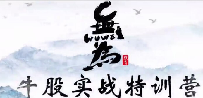 無(wú)為學(xué)院（李棟、傅剛）牛股實(shí)戰(zhàn)特訓(xùn)營(yíng)18節(jié)_百度云網(wǎng)盤(pán)教程視頻插圖