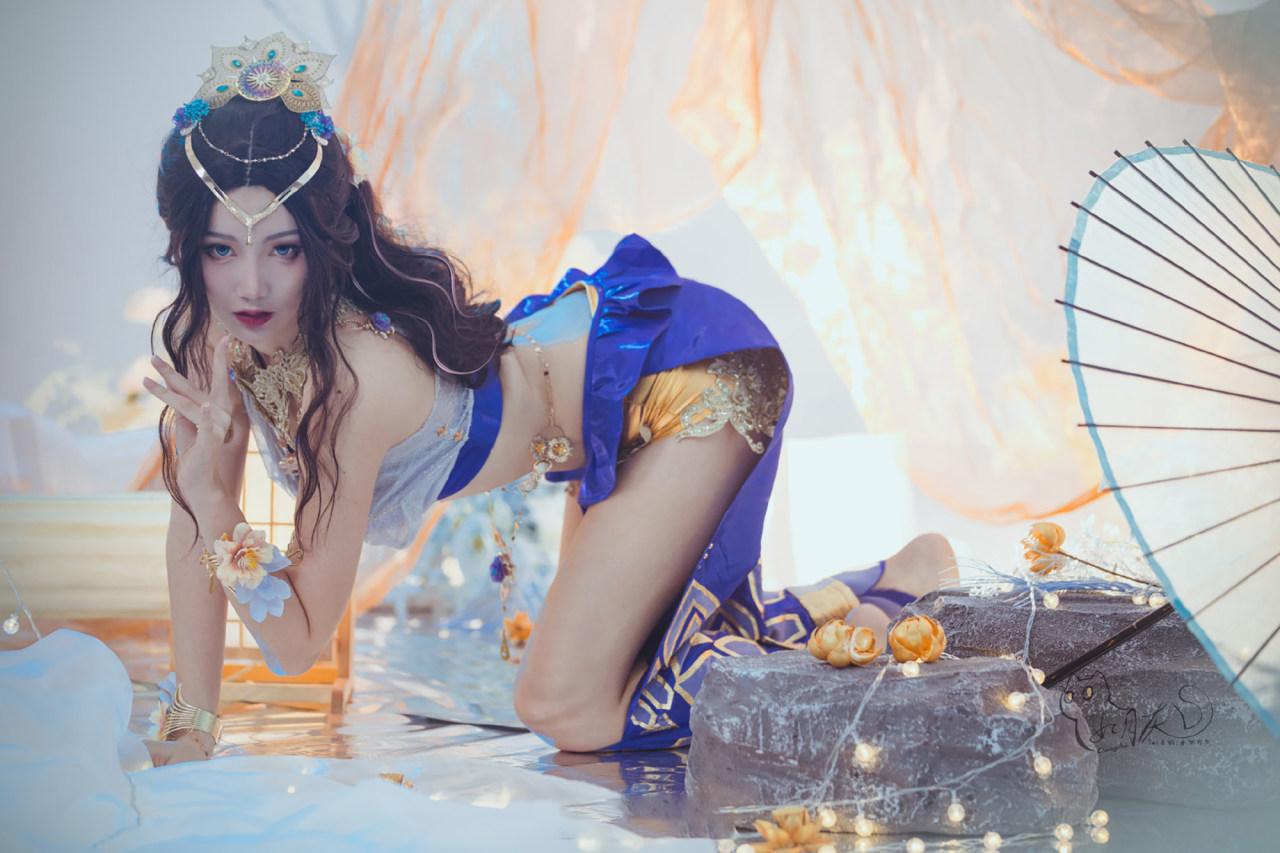 如月灰《永劫無間》迦南花無痕cosplay插圖7