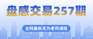 盤感交易257期無(wú)為最新課程百度網(wǎng)盤插圖