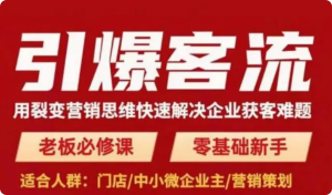 引爆客流，用裂變營(yíng)銷思維快速解決企業(yè)獲客難題百度網(wǎng)盤插圖