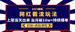 2023網(wǎng)紅·同款截流玩法初級(jí)+高級(jí)課程-上架破10w+持續(xù)爆單百度網(wǎng)盤插圖