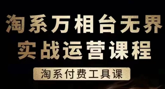 淘系萬(wàn)相臺(tái)無(wú)界實(shí)戰(zhàn)運(yùn)營(yíng)課，淘系付費(fèi)工具課插圖