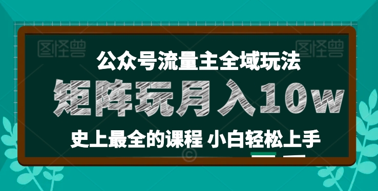 麥子甜公眾號流量主全新玩法，核心36講小白也能做矩陣，月入10w+插圖