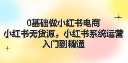 《0基礎做小紅書電商》小紅書無貨源系統(tǒng)運營，入門到精通插圖